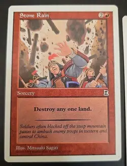 Stone Rain Portal Three Kingdoms Regular MTG Lightly Played (4 Cards) - Image 5