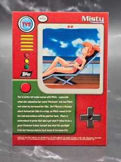 1999 Topps Pokemon TV Animation S1 Misty #TV3 Non-Foil Character Card - Image 2