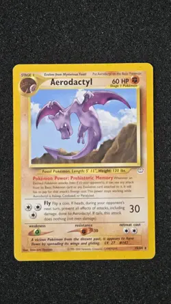 Pokemon TCG Aerodactyl 15/64 Neo Revelation Unlimited Rare Card LP-MP - Image 1