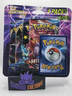 Pokemon TCG Lightning Set 4 Packs + 1 Card Factory Sealed, Fast Shipping! - Image 1