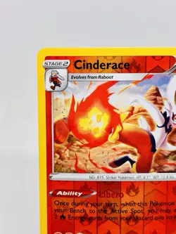 Cinderace ⭐ 034/202 - Reverse Holo - Pokemon League Stamped - Pokemon Card - Image 2