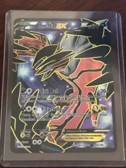 Pokemon TCG Yveltal EX Holo Full Art Ultra Rare Card 144/146 XY Base Set - Image 1