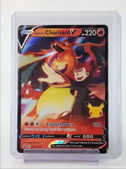 LANCE'S CHARIZARD V 2021 POKEMON SWORD & SHIELD BLACK STAR PROMO A Q0443 - Image 1