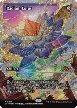 MTG English Radiant Lotus (Showcase) (Fracture Foil) NM Foil Aetherdrift - Image 1