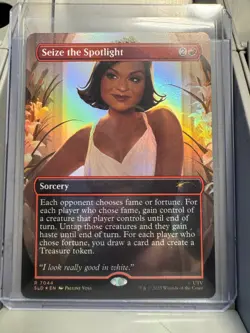 MTG Seize The Spotlight 7044 Foil Dwight's Destiny Secret Lair The Office - Image 1