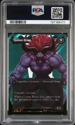 2025 MTG FINAL FANTASY SURGE FOIL #0528 GALIAN BEAST/VINCENT VALENTINE PSA 10 - Image 2