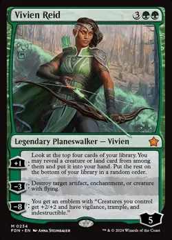 Vivien Reid x1 1x PLUS FREE EMBLEM Foundations NM MTG - Image 1