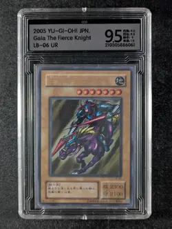 2000 YuGiOh GAIA THE FIERCE KNIGHT LB-06 Ultra Rare | Japanese CCG 9.5 - Image 1