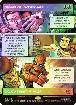 Origin of Spider-Man Foil Showcase Marvel's Spider-Man NM MTG - Image 1