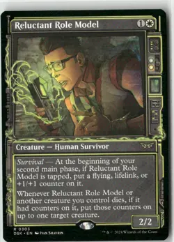 Reluctant Role Model (Showcase) 303 NM MTG Duskmourn Magic - Image 1