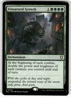 Unnatural Growth 245 NM MTG Commander: Bloomburrow Magic - Image 1