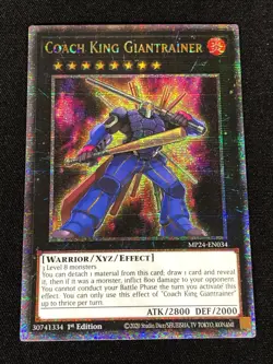 Yugioh Coach King Giantrainer MP24-EN034 1st Quarter Secret (NM) - Image 1