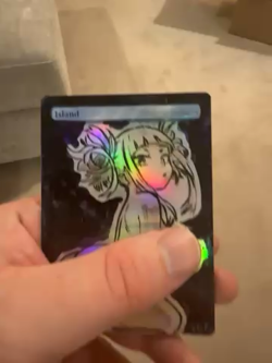 MTG Altered Art Anime Toga Himiko MHA Foil Hand Painted With Video - Image 2