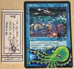 MTG High Tide Alter Altered Sketch Art Amy WEBER Magic - Image 1