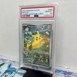Pikachu #88 PSA 10 2024 Pokemon SV Black Star Promo Adventure Chest - Image 3