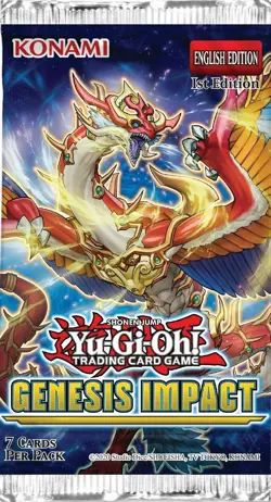 Yugioh! Genesis Impact 1st Edition Booster Pack Factory Sealed New Ship Fast! - Image 1