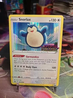 Pokemon Snorlax SWSH068 Vivid Voltage Pre-Release Holo Promo - Image 1