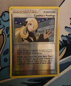 Cynthia’s Feelings 131/146 Pokemon 2008 Legends Awakened Reverse Holo LP - Image 1