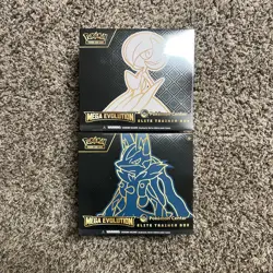 Pokemon TCG Mega Evolution Pokemon Center Elite Trainer Box ETB Set Of 2 Sealed - Image 1