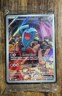Sealed Team Rocket's Wobbuffet Promo Pokemon Center Stamped Destined Rivals - Image 1