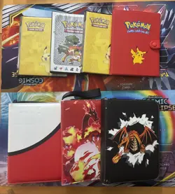 Vintage & Modern Pokemon Accessories Binders Charizard Pikachu Bulbasaur - Image 1