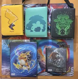 Vintage & Modern Pokemon Accessories Binders Charizard Pikachu Bulbasaur - Image 4