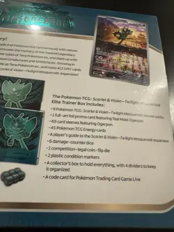 Pokemon S&V Twilight Masquerade Elite Trainer Box (ETB) - New, Factory Sealed - Image 4