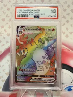 Pokemon Charizard VMAX 074/073 Secret Rare PSA 10 Gem Mint 2020 Champions Path - Image 1