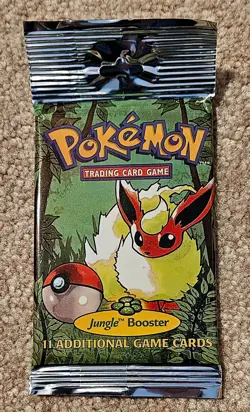 Pokemon 1999 Jungle Booster Pack Flareon Vintage WOTC Sealed - Image 1