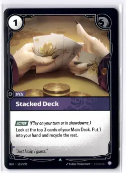 Stacked Deck 183/298 - Riftbound TCG League of Legends - Near-Mint English - Image 1