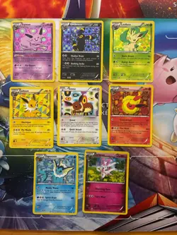 Vintage Pokemon Card Lot Eevee Evolution Set Holo Promo Fire Umbreon Espeon - Image 1