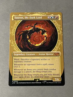 Lord of the Rings Sauron, the Dark Lord #329 Card Magic NM - Image 1