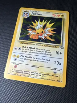 Jolteon 04/64 Jungle Holo Vintage 1999 Rare Pokemon Card NM/Mint - Image 2