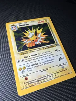 Jolteon 04/64 Jungle Holo Vintage 1999 Rare Pokemon Card NM/Mint - Image 3