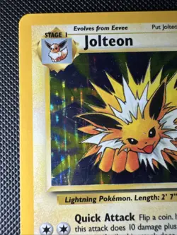 Jolteon 04/64 Jungle Holo Vintage 1999 Rare Pokemon Card NM/Mint - Image 4