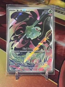 Bulbasaur Full Art Mega Evolutions Pokemon Card 133/132 Near Mint Condition Rare - Image 1