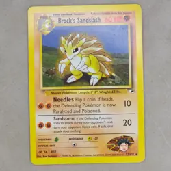 Brock's Sandslash 023/132 Pokemon TCG Gym Heroes WOTC Card Regular Near Mint NM - Image 1