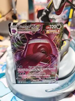 Pokemon TCG Gengar VMAX 157/264 Swsh08: Fusion Strike Holo Card Mint Condition - Image 1