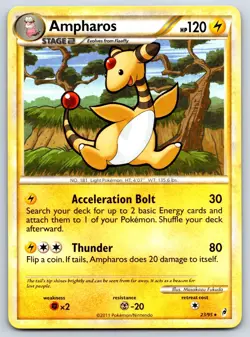 Ampharos - Call of Legends 23/95 Rare Masakazu Fukuda Pokemon Card LP - Image 1