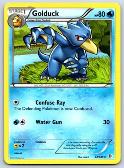 Golduck - BW Boundaries Crossed 34/149 Pokemon 151 Card LP - Image 1