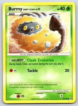 Burmy - Platinum Arceus 57/99 Tomokazu Komiya Pokemon Card LP - Image 1