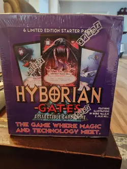 1995 Hyborian Gates Collectible Card Game Sealed Starter Deck Box Julie Boris - Image 1