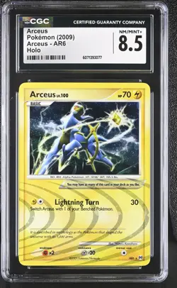CGC 8.5 Arceus 2009 Arceus AR6 Holo Pokemon Card - Image 1
