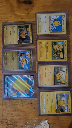 Pokemon TCG Pikachu 7 Card Bundle - Image 1