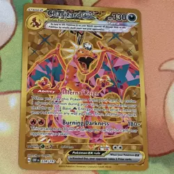Pokemon TCG Charizard EX Holo Card Sv03: Obsidian Flames 228/197 - Image 1