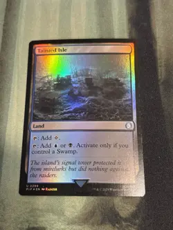 MTG FOIL Tainted Isle - Fallout Commander #299 - LP - Image 1