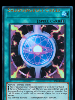 Yu-Gi-Oh Salamangreat Circle RA03-EN066 1st Edition Ultra Rare Shift Misprint - Image 4