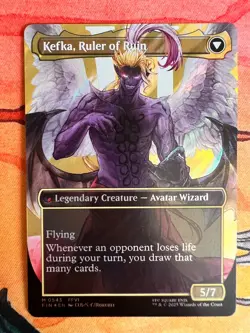 Kefka, Court Mage (0543) (Borderless) (Surge Foil) Final Fantasy Foil - Image 3