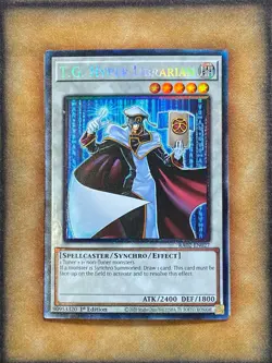 Yugioh T.G. Hyper Librarian RA02-EN027 Collector Rare 1st Ed LP - Image 1
