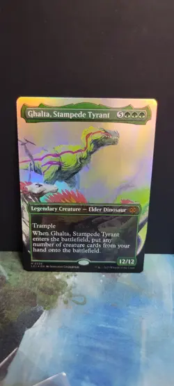 Magic The Gathering Lost Caverns of Ixalan Ghalta, Stampede Tyrant Borderless F - Image 1